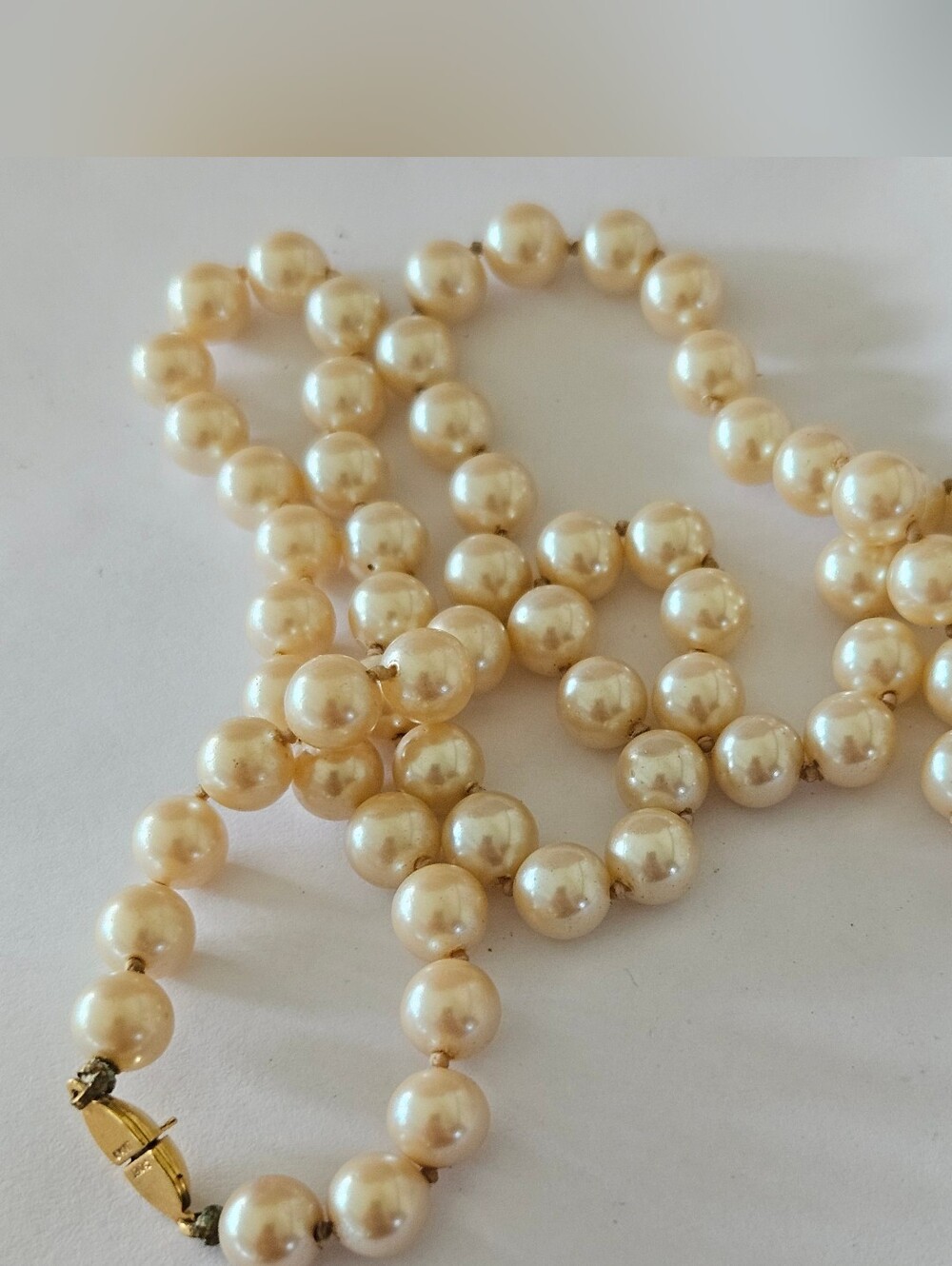 Vintage Monet Pearl Necklace, Vintage Pearls